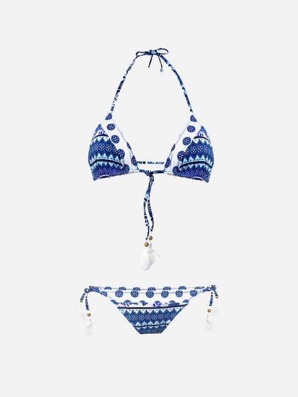 Bikini a triangolo stampa Gipsy