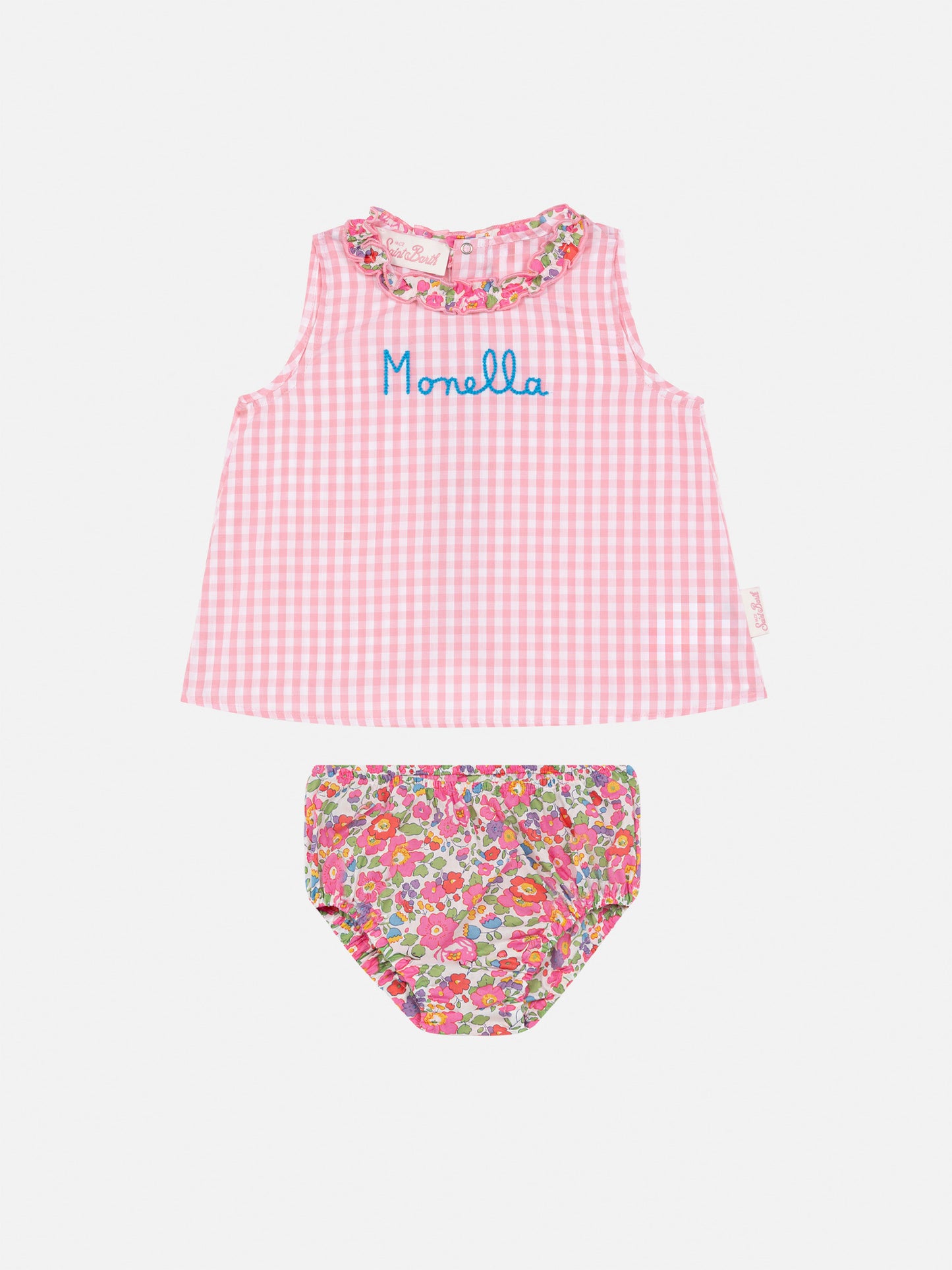 Top e culotte in cotone Abbie con stampa Besty | MADE WITH LIBERTY FABRIC
