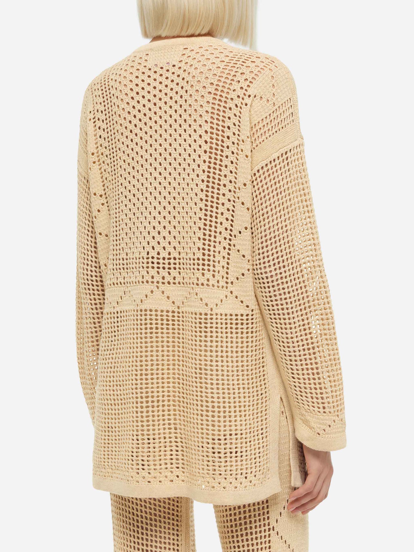Alicia crochet mesh tunic