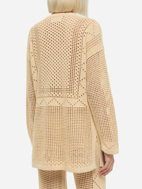 Alicia crochet mesh tunic