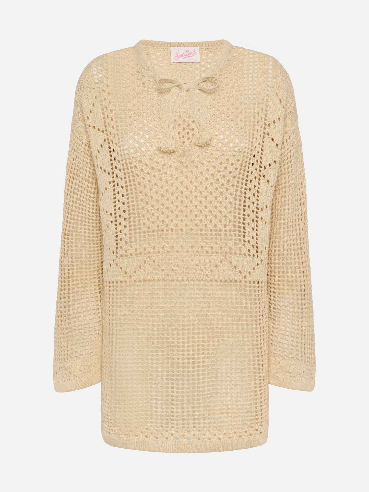 Alicia crochet mesh tunic