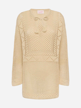 Alicia crochet mesh tunic