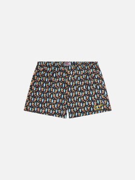 Adam cotton boxer shorts with cocktail print