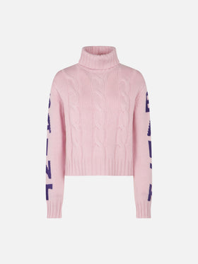 Dolcevita a trecce Adler Jr con jacquard Saint Barth