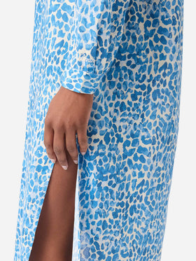 Abito lungo Adeline con stampa animalier leopardata