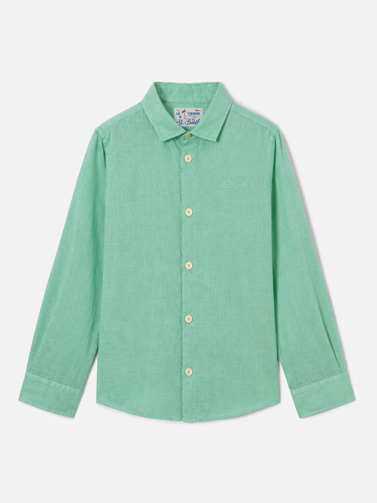 Sage green Agnes shirt in linen