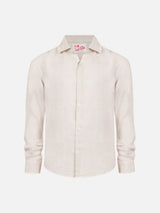 Agnes off-white linen shirt