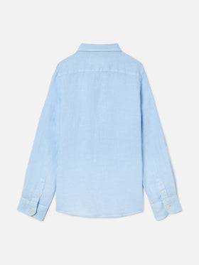 Light blue Agnes shirt in linen