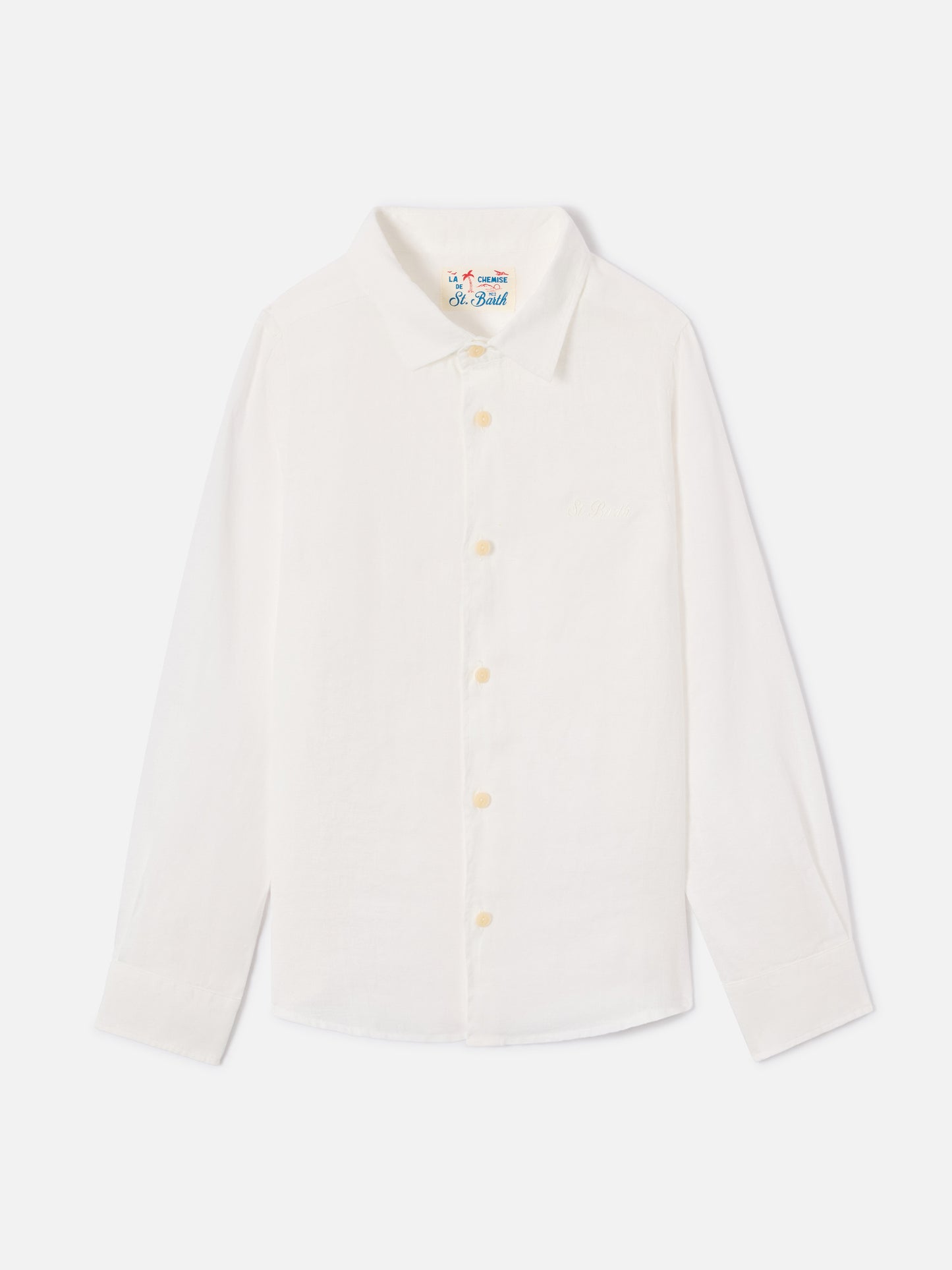 Camicia Agnes in lino bianco