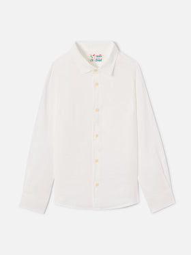 Camicia Agnes in lino bianco