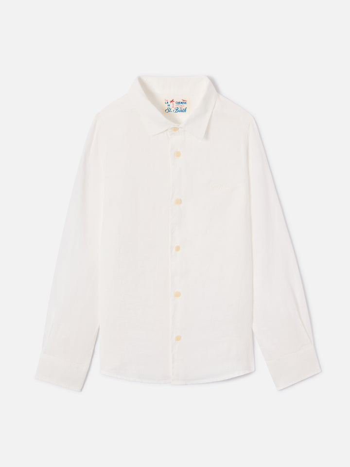 Chemise Agnes blanche en lin 