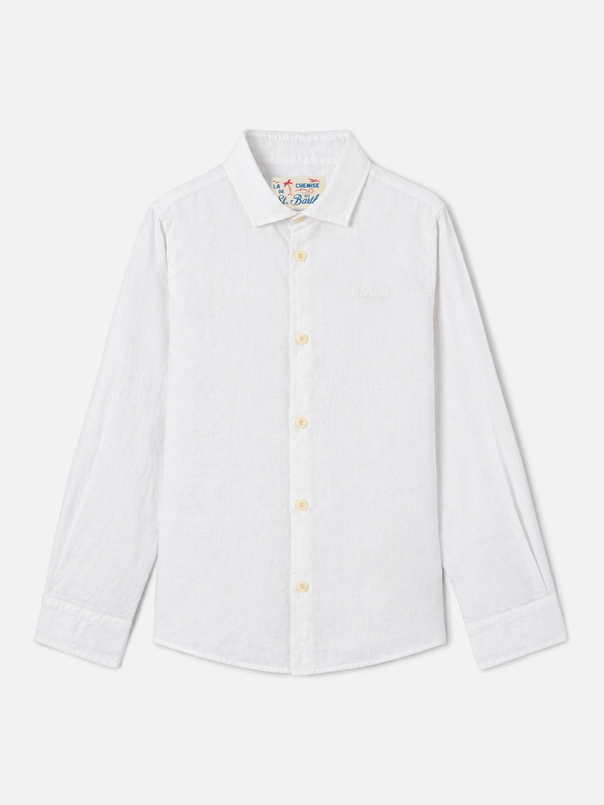 Camicia Agnes in lino bianco