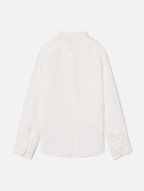 Camicia Agnes in lino bianco