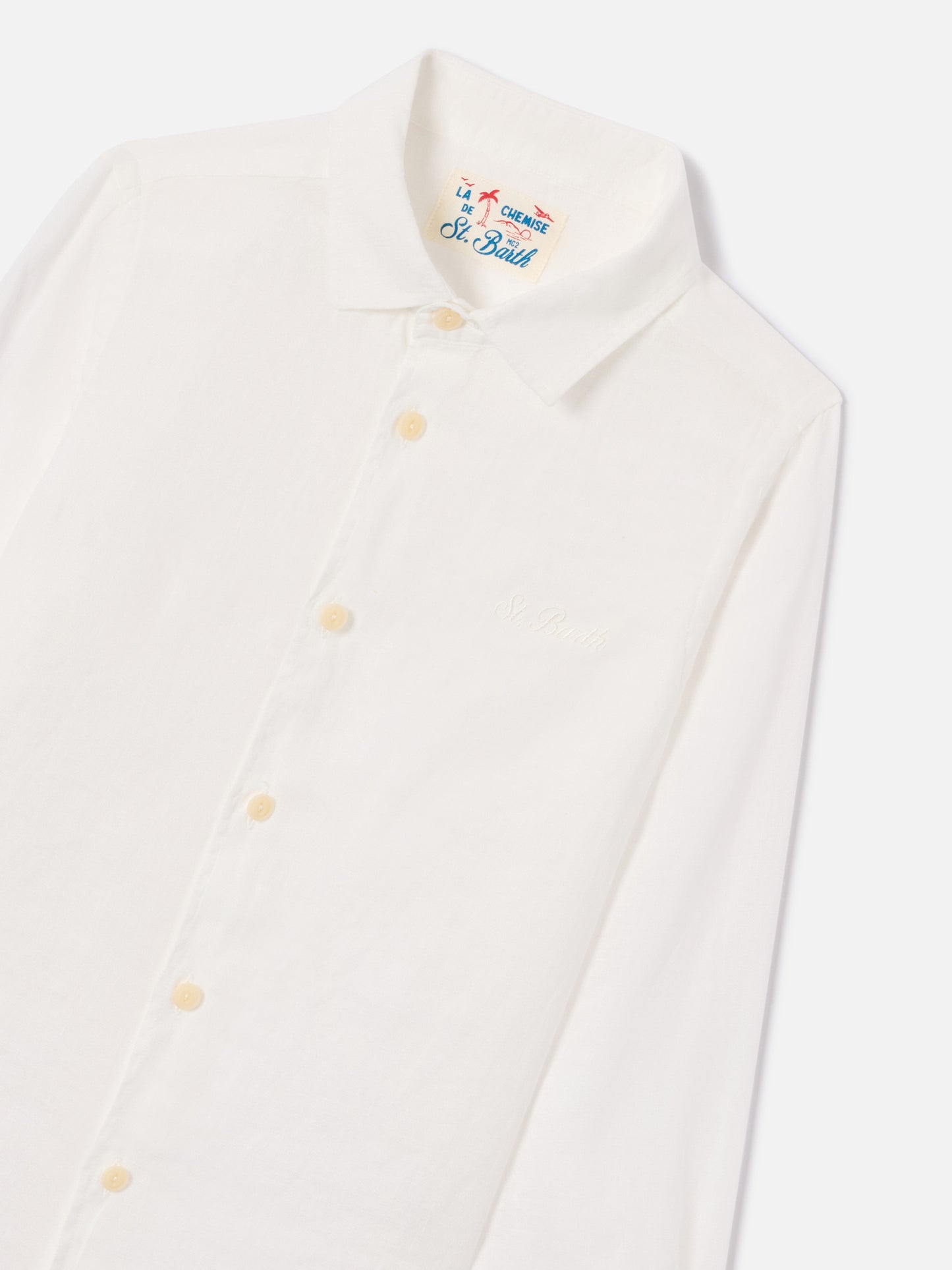 Camicia Agnes in lino bianco