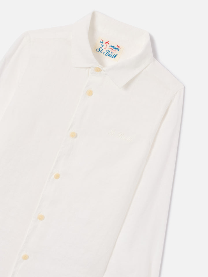 Chemise Agnes blanche en lin 