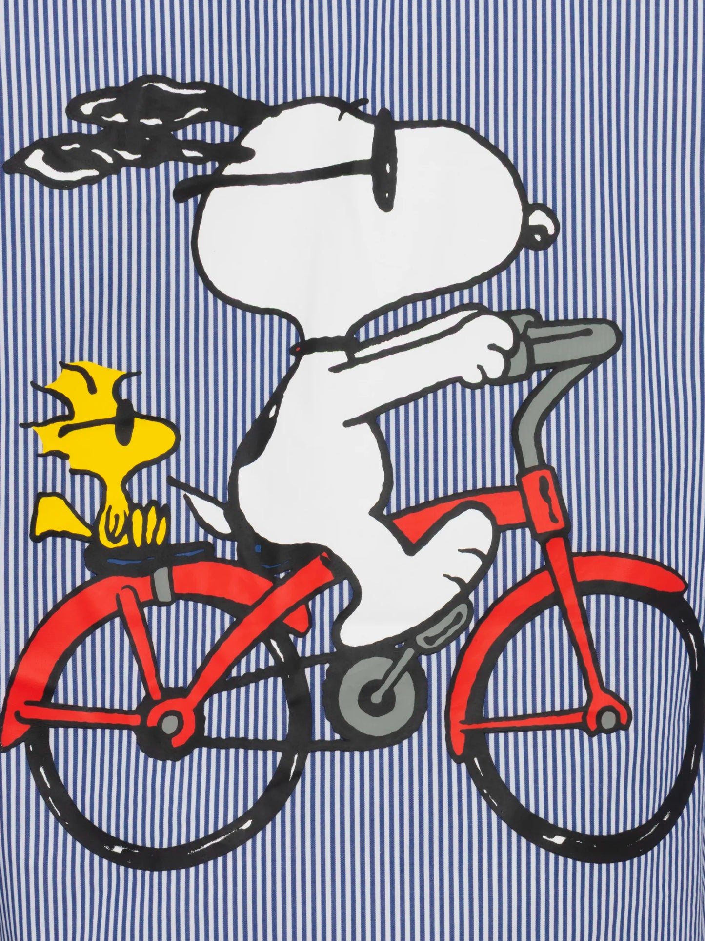 Agnes navy blue cotton shirt with Snoopy print | SNOOPY PEANUTS® SPECIAL EDITION