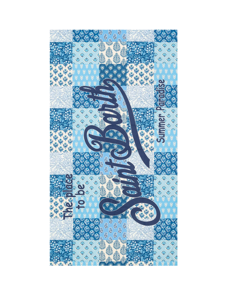 Mikrofaser-Strandtuch Aidan mit Blumenpatch-Print