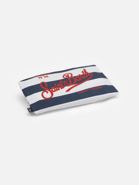 Microfiber beach towel Aidan with striped print - MC2 Saint Barth