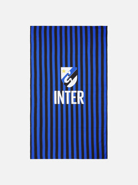 Telo mare Aidan in microfibra rigata con stampa Inter | INTER FC SPECIAL EDITION