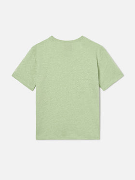 Alex t-shirt in mint green pure linen