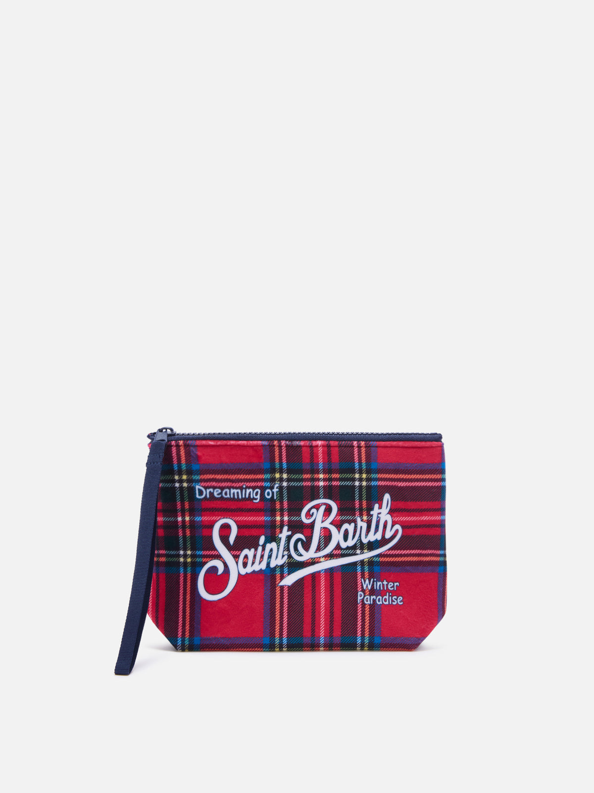 Aline pochette mit Tartan-Print 