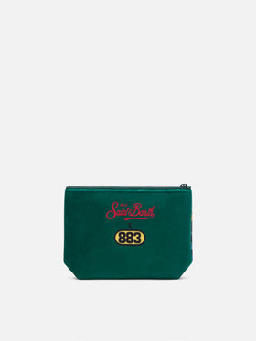 pouch verde oscuro Aline con estampado Uomo Ragno | Special edition 