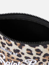 Pochette Aline in lana con stampa animalier