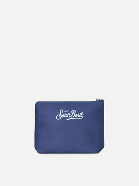 Bleu marine blue Aline pochette avec imprimé Campiglio 