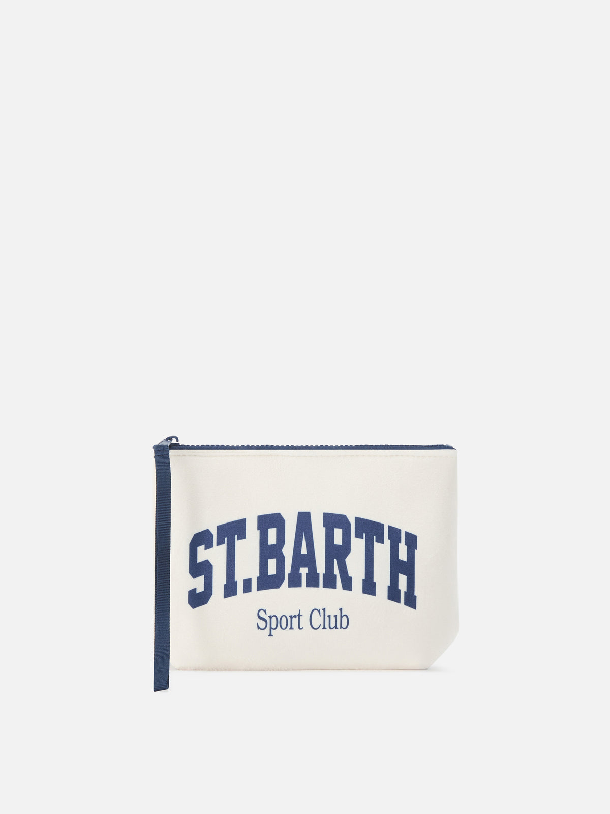 Beige Aline pochette mit St. Barth Sport Club-Print 