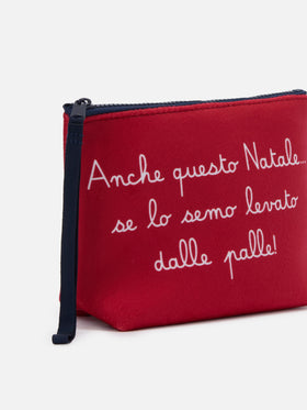 Wooly pochette Aline with E anche questo Natale... print | VACANZE DI NATALE SPECIAL EDITION