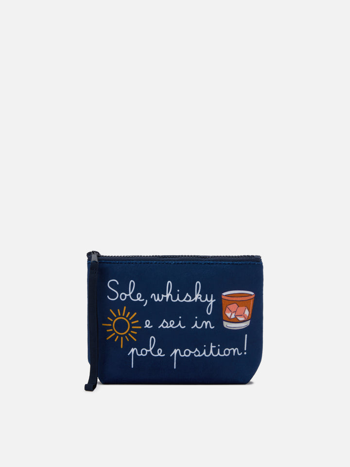 Wooly pochette Aline with Sole, whisky...print | VACANZE DI NATALE SPECIAL EDITION