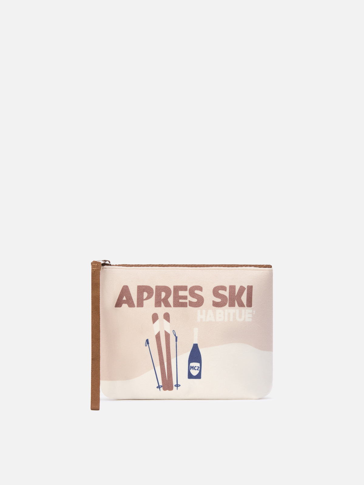 Aline pochette beige avec imprimé Après Ski 