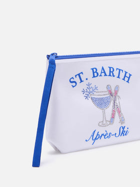 pochette blanc cassé Aline avec imprimé Après Ski et strass 