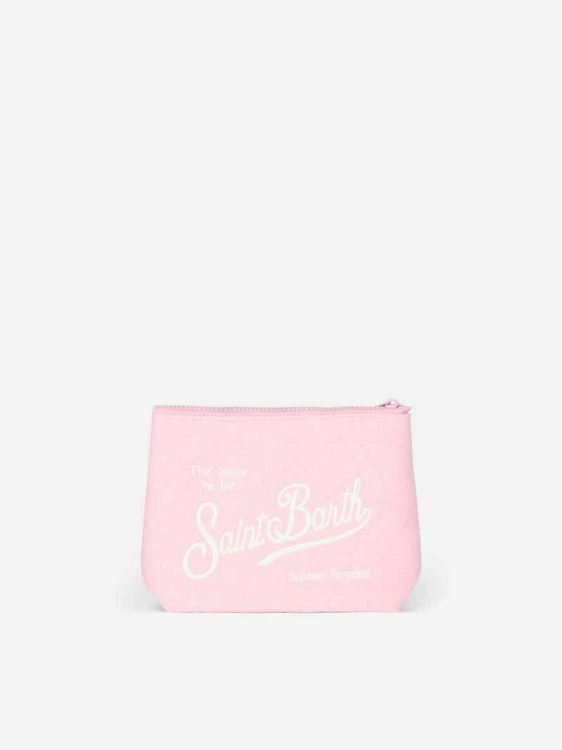 Pink terry pochette Aline