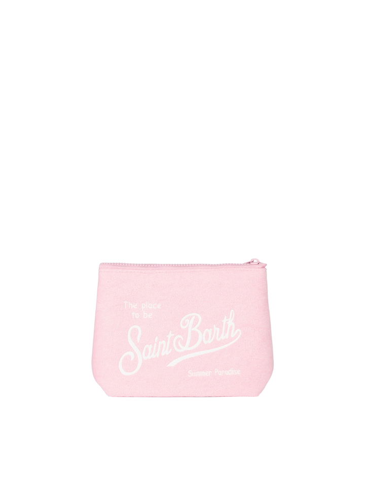 Aline pink embossed terry pochette - MC2 Saint Barth