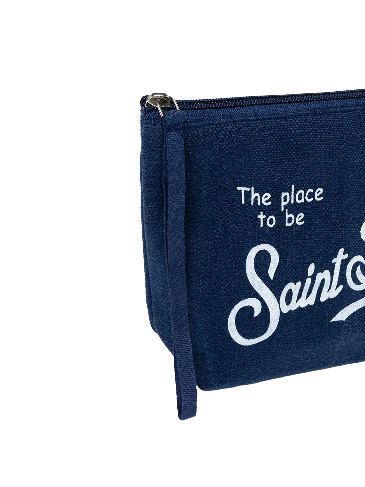 Aline navy blue linen pochette - MC2 Saint Barth