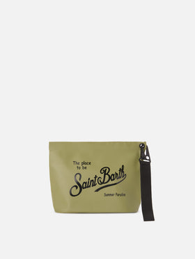 Aline Aqua Waterproof PVC military green pouch