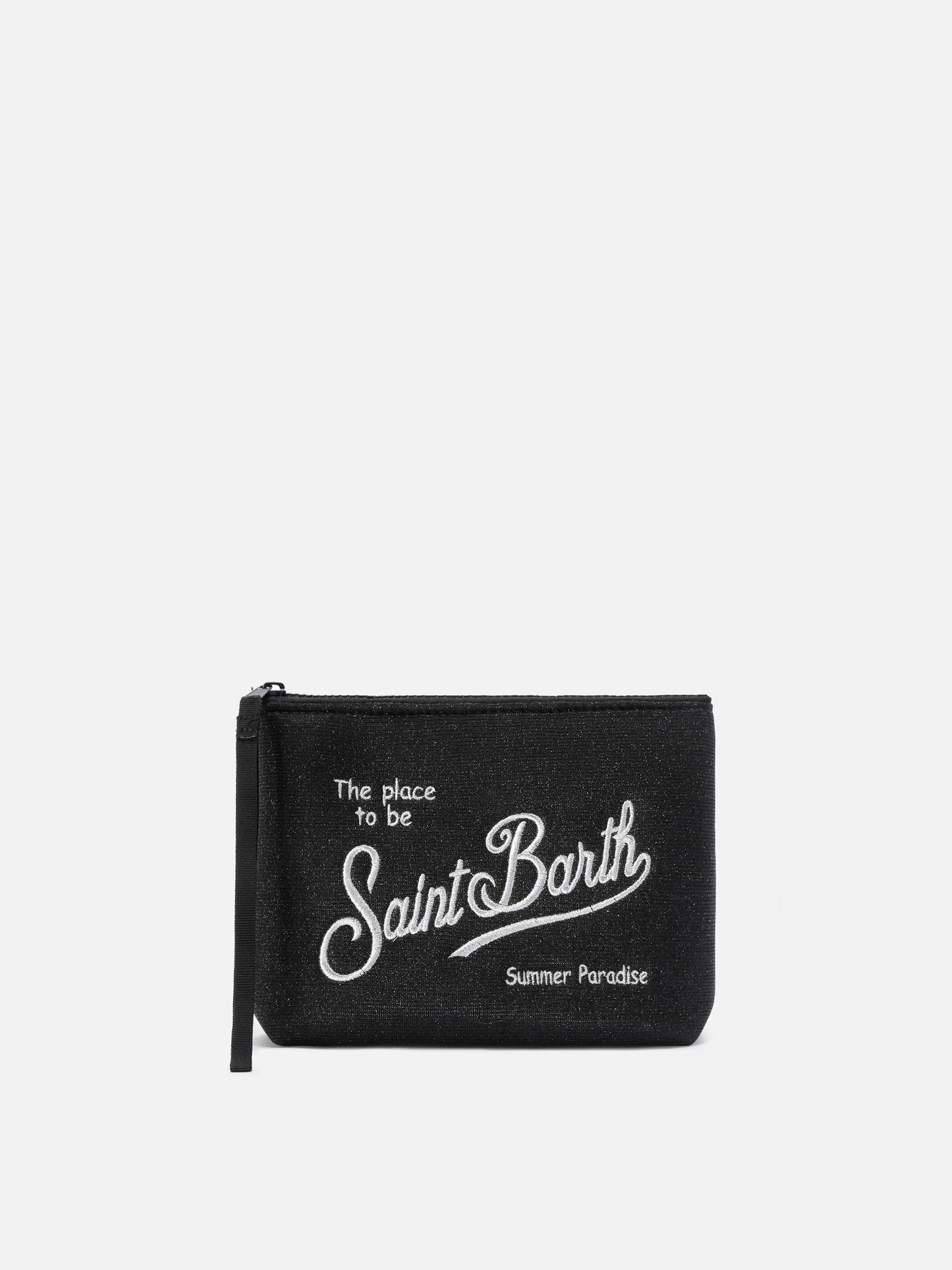 Pochette Aline Lurex nera con effetto lurex