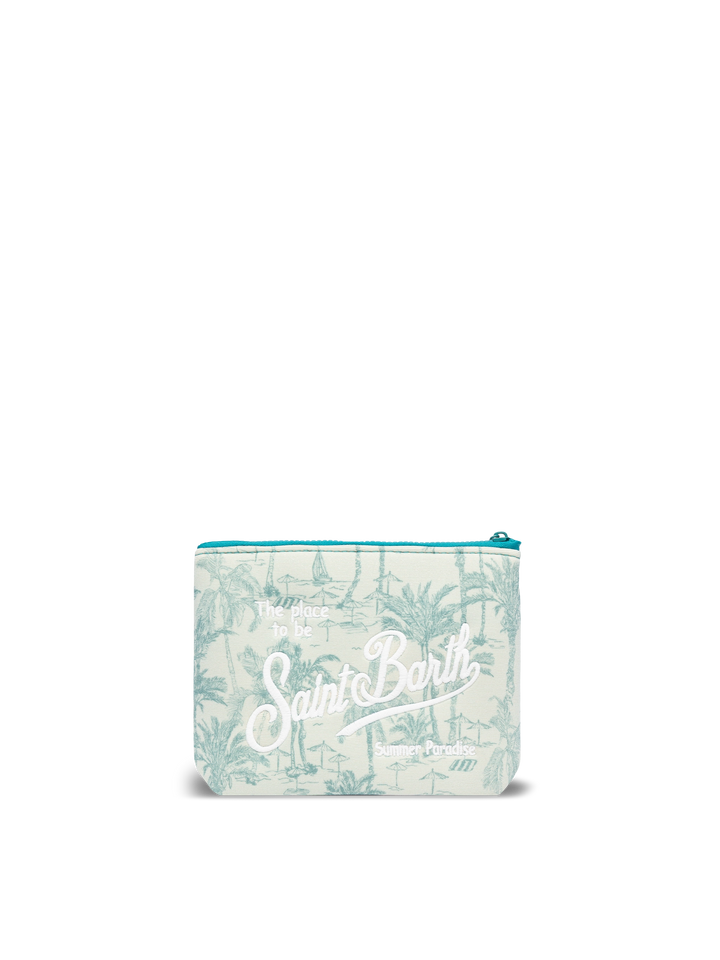 Aline lurex pochette with toile de jouy print