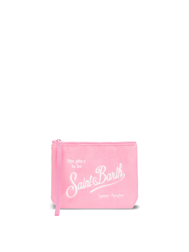Aline pink velvet pochette - MC2 Saint Barth