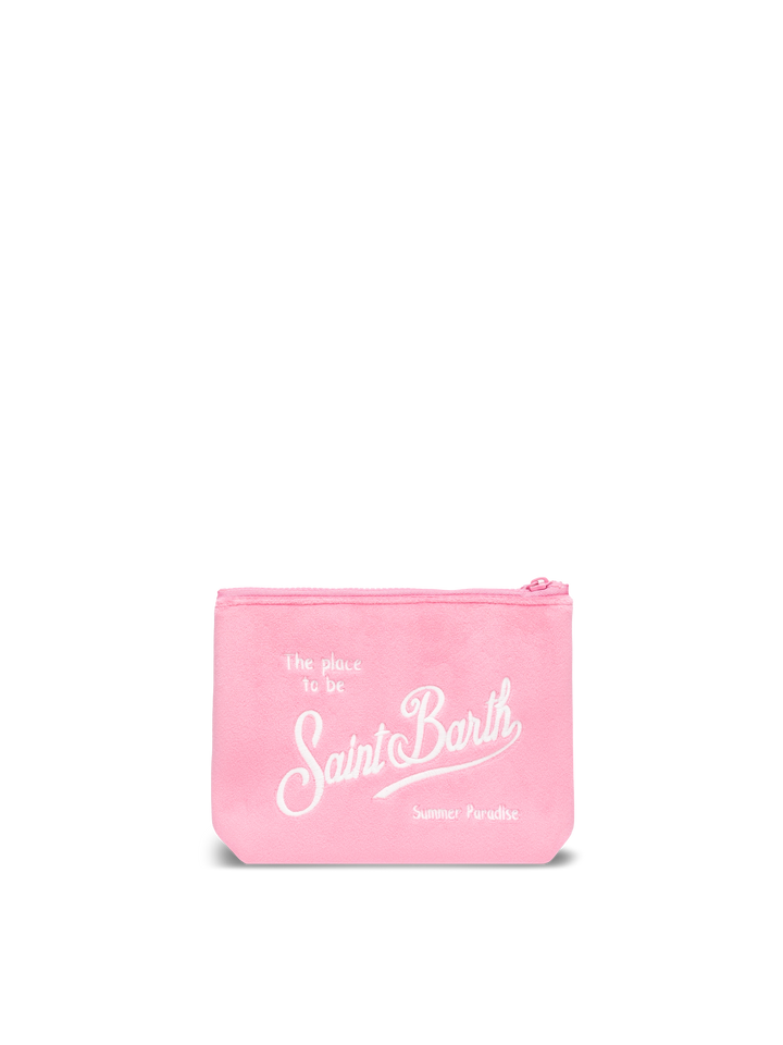 Aline pink velvet pochette - MC2 Saint Barth