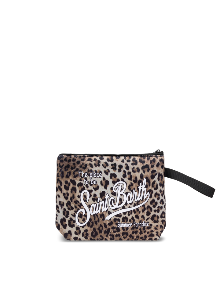 Aline L scuba pochette with animalier print - MC2 Saint Barth