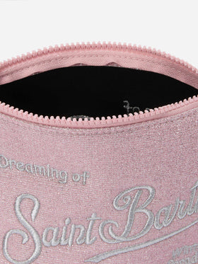 Aline Lurex Pouch in pink