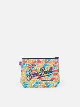 Scuba-Pochette Aline mit Mohn- und Gänseblümchen-Print | HERGESTELLT AUS LIBERTY-STOFF