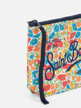 Scuba-Pochette Aline mit Mohn- und Gänseblümchen-Print | HERGESTELLT AUS LIBERTY-STOFF