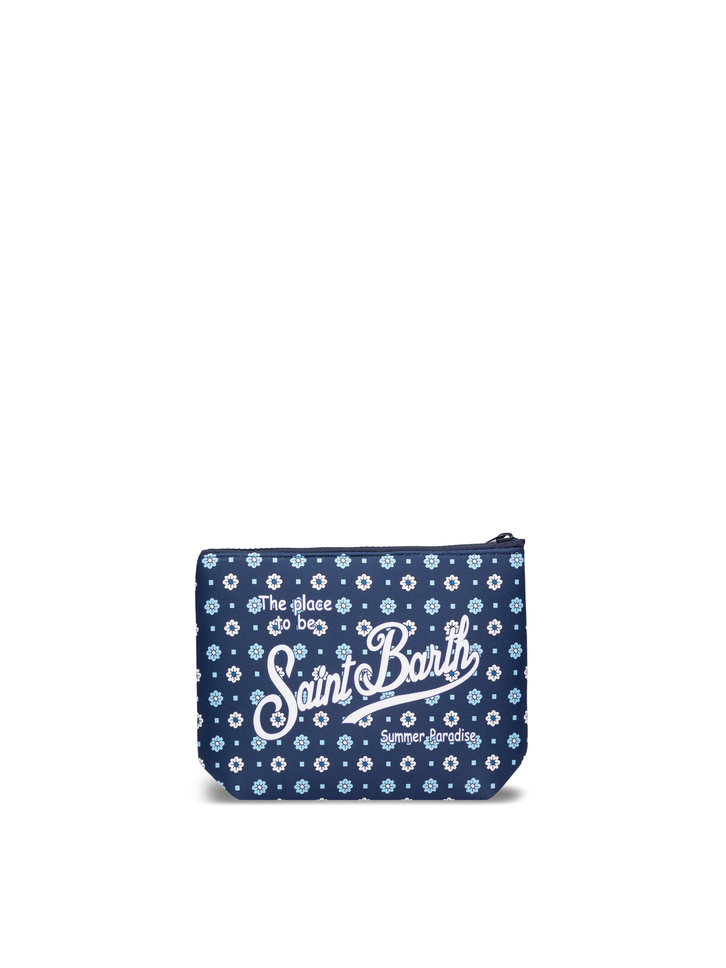 Aline scuba pochette with micro tie print