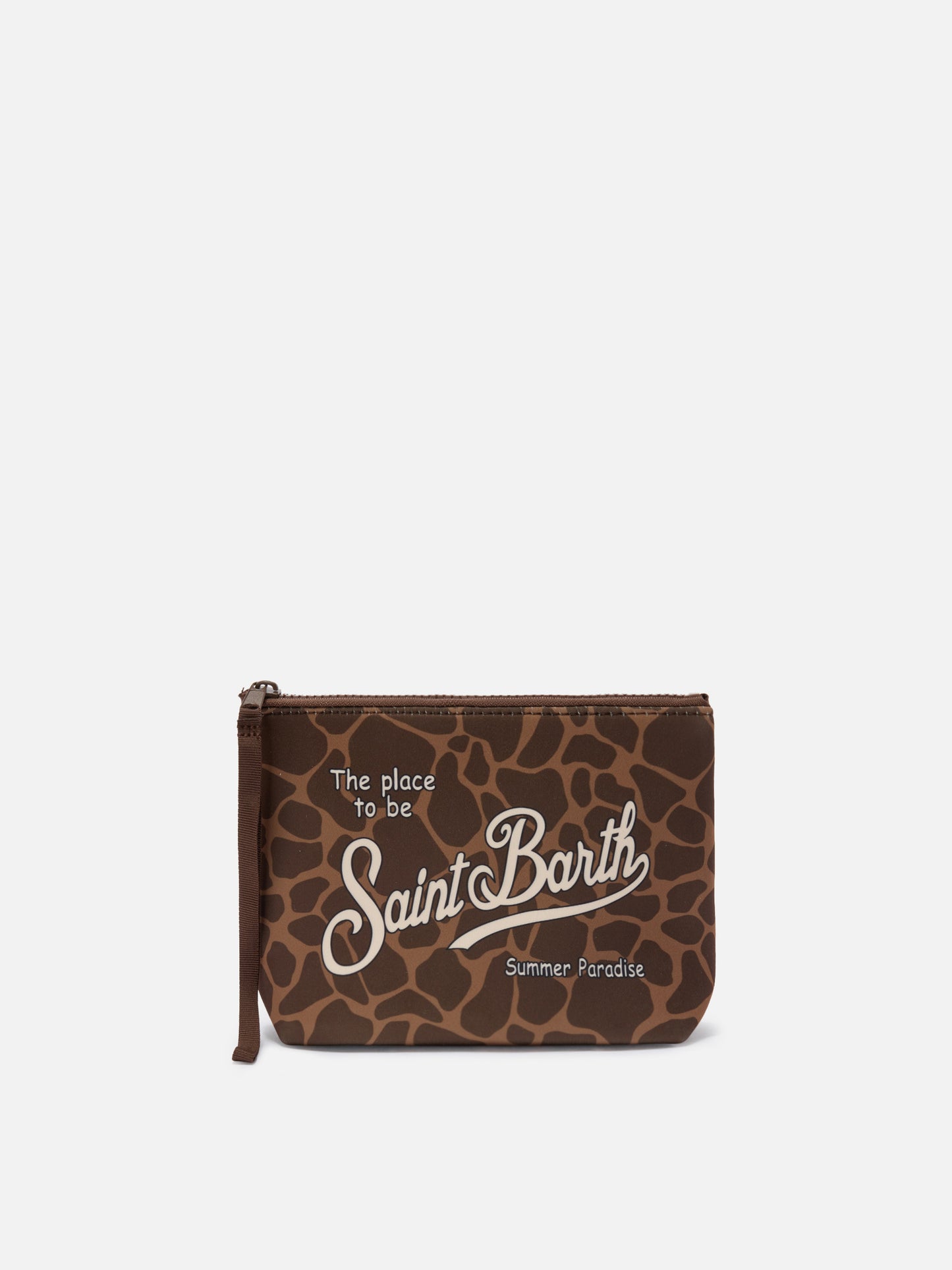 Pochette Aline in scuba con stampa animalier