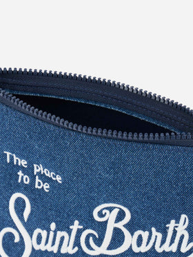 Pochette in scuba di jeans Aline