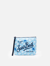 Aline scuba pochette with turtles print