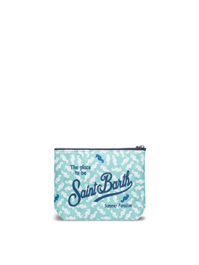 Aline Scuba-Pochette mit Seepferdchen-Print